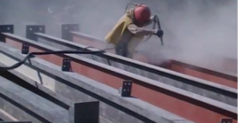 Automatic Steel Sandblasting